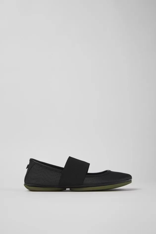 Shop Camper Zwarte Leren Mary Jane-Schoen Voor Dames