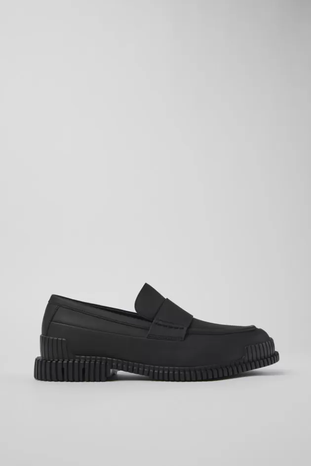 Clearance Camper Zwarte Leren Mocassin Voor Heren