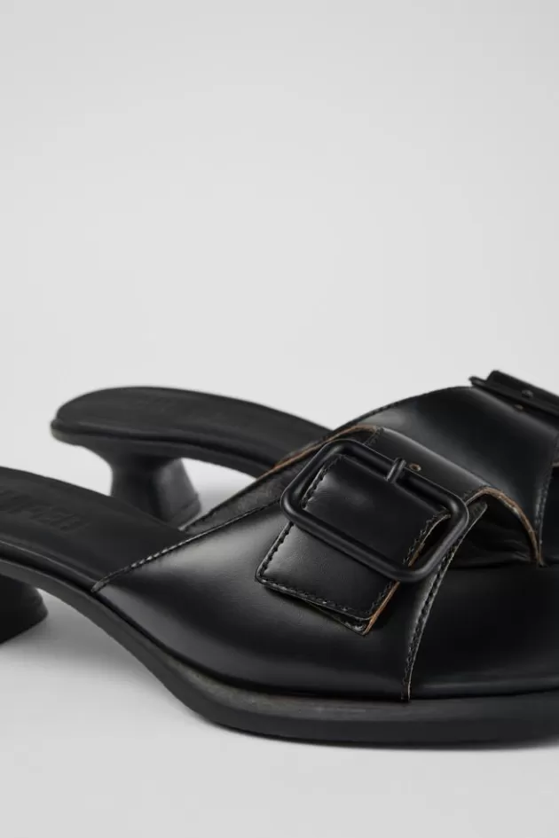 Fashion Camper Zwarte Leren Sandaal Voor Dames