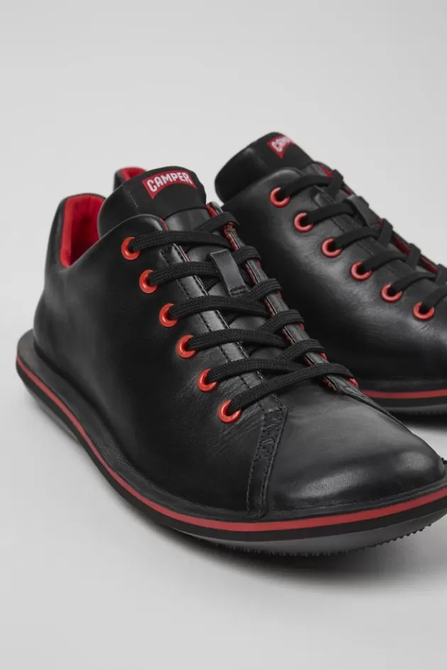 Shop Camper Zwarte Leren Schoen Voor Heren