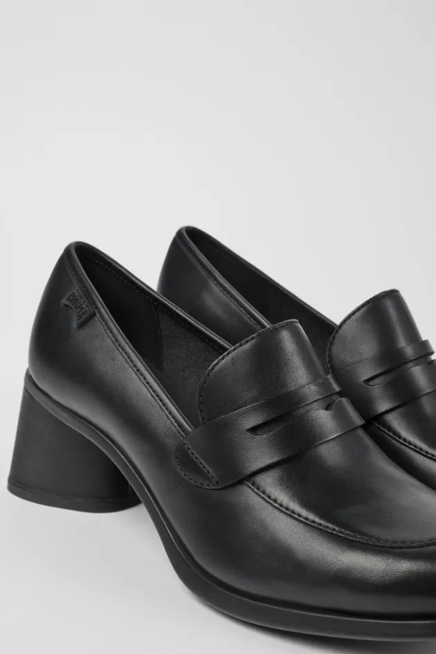 Best Sale Camper Zwarte Leren Schoenen Met Hak