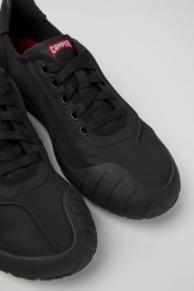Hot Camper Zwarte Stoffen Damessneakers