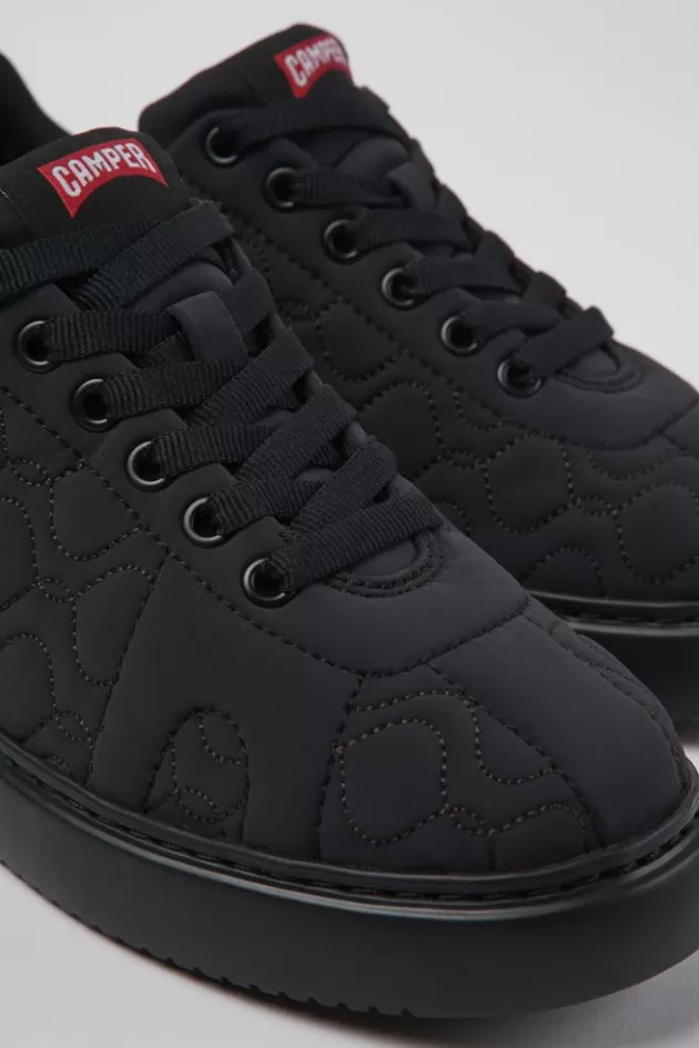 Cheap Camper Zwarte Stoffen Damessneakers
