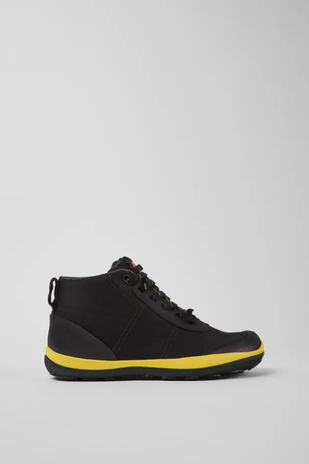 New Camper Zwarte Stoffen Enkelboots Voor Dames