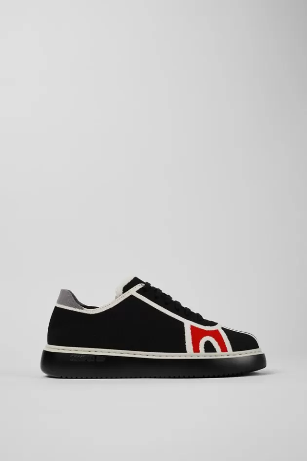 Cheap Camper Zwarte Textiel Sneaker Voor Dames