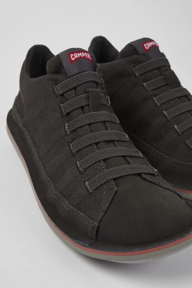 Store Camper Zwarte Textiel/Nubuck Basketbalbootie Voor Heren